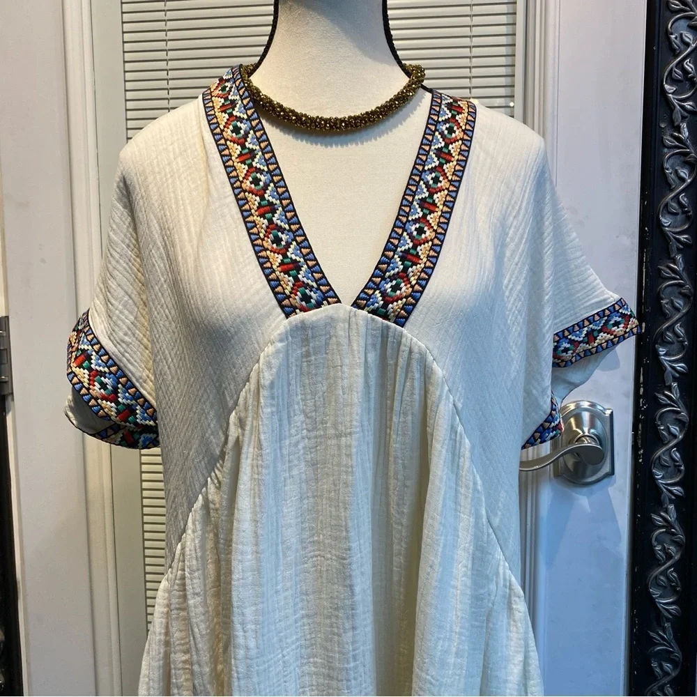 CUPSHE Plunge V Beach Cover Up Maternity DressMini Casual Summer Dress new - Picture 3 of 8